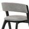 Armen Living Rowan Gray Upholstered Dining Chairs in Black Finish, PK2 LCRWSIGRBL - alternate 6